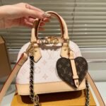 Louis Vuitton Alma Mini LV And I Monogram Dune 25Cm K00015 - Image 4