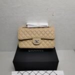 Chanel Classic Grain Gold Hardware Handbag Beige 25Cm A01112 - Image 2