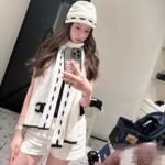 Chanel CC Logo Cashmere Scarf White 180Cm - Image 5