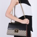 Gucci Padlock Medium GG Shoulder Bag Beige Supreme Canvas 30cm GG 409486 - Image 8