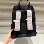 Prada Re Nylon And Saffiano Leather Backpack Black 43Cm 2VZ048 2DMG F0002 - Image 6