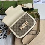 Gucci Horsebit 1955 Mini Bag Beige And White 20Cm 658574 HUHHG 9759 - Image 2