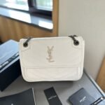 Saint Laurent Niki Medium In Vintage Leather White 28Cm - Image 2
