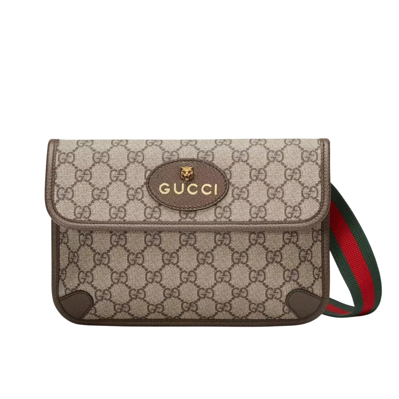 33-1-2 Gucci Neo Vintage GG Supreme Belt Bag Beige Ebony 22Cm 493930 9C2VT 8745 - Image 1