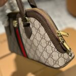 Gucci Ophidia Small Top Handle Bag Beige And Ebony 30Cm - Image 4