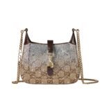 Gucci Jackie Notte Mini Bag Beige And Dark Brown 19Cm 782889 FAD1Z 2541
