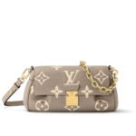 Louis Vuitton Favorite Bicolor Monogram Empreinte Leather Beige 24Cm M45836