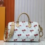 Louis Vuitton X Takashi Murakami Monogram Cerise Speedy 30 White 30Cm - Image 3