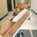 Gucci GG Platform Sandals Beige Pink - Image 6