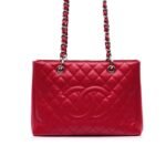 Chanel Grand Shopping Tote Red 33Cm