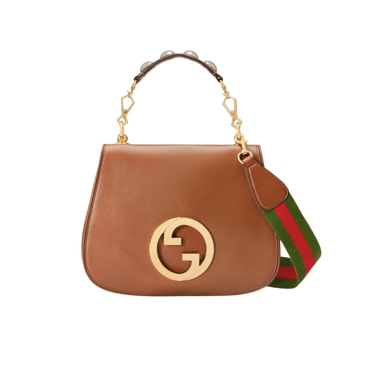 384-1 Gucci Blondie Medium Top Handle Bag Brown 29Cm - Image 1