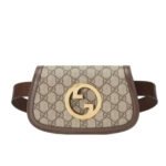 Gucci Blondie Belt Bag GG Supreme Beige Ebony 90Cm 703807 K9GSG 8358