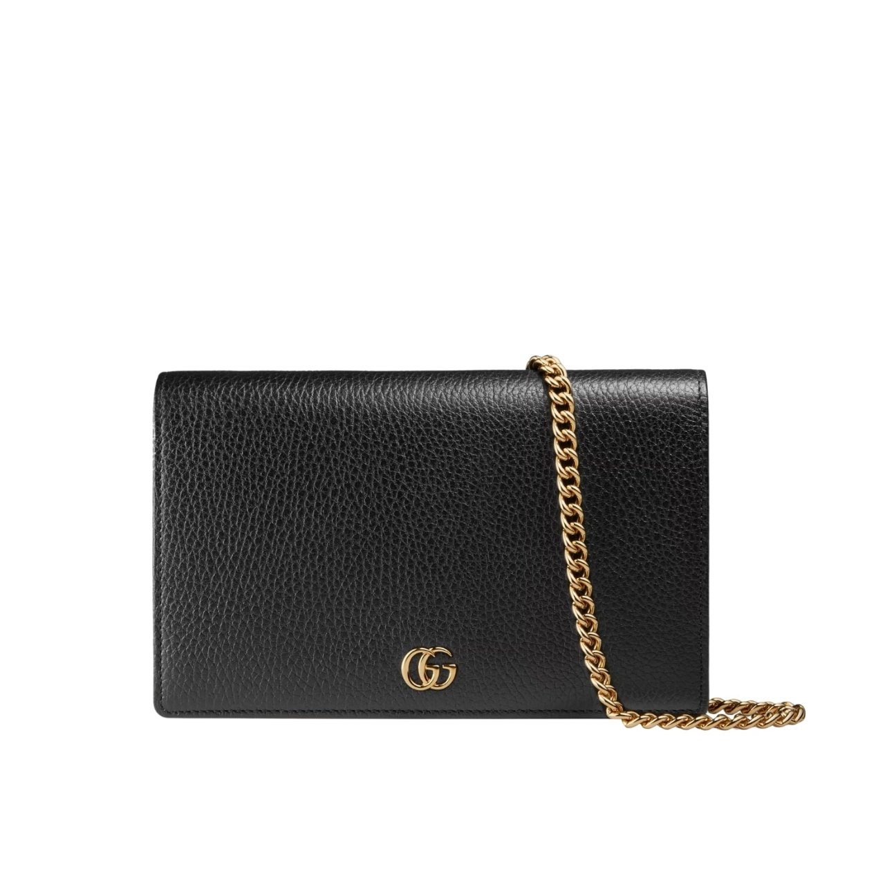 397-1 Gucci GG Marmont Wallet On Chain Black 20Cm 497985 CAO0G 1000 - Image 1
