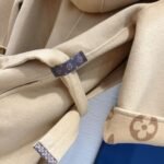Louis Vuitton Signature Hooded Wrap Robe Coat Beige 1AB713 - Image 6