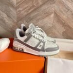 Louis Vuitton LV Trainer Sneaker Grey White 1A8KBA - Image 2