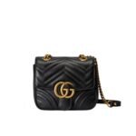 Gucci GG Marmont Mini Shoulder Bag Black 18Cm 739682 AABZC 6832