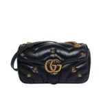 Gucci GG Marmont Small Shoulder Bag Black 26Cm 443497 AACPG 1000