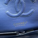 Chanel Classic Handbag Blue With Gold Hardware 26cm  A01112 - Image 5