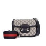 Gucci Horsebit 1955 Mini Bag Beige And Blue 20Cm 658574 96IWN 4076