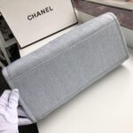Chanel Deauville Tote White Gray 38cm A66941 - Image 5