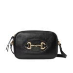 Gucci Horsebit 1955 Mini Shoulder Bag Black 18Cm ‎760196 1AAQD 1000