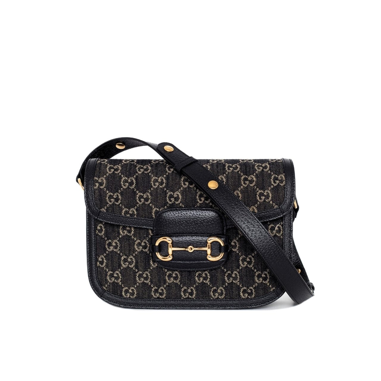 453 Gucci Horsebit 1955 Original GG Black And Ivory 25Cm 602204 UN3BG 1274 - Image 1