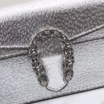 Gucci Women Dionysus Super Mini Crossbody Bag Silver 16Cm 476432 1TRBN 8173 - Image 3
