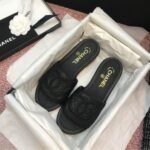 Chanel Quilted CC Logo Mules Black - Image 2
