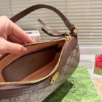 Gucci Ophidia Small Shoulder Bag Beige And Dark Brown 24Cm 735145 KAAAD 8358 - Image 5