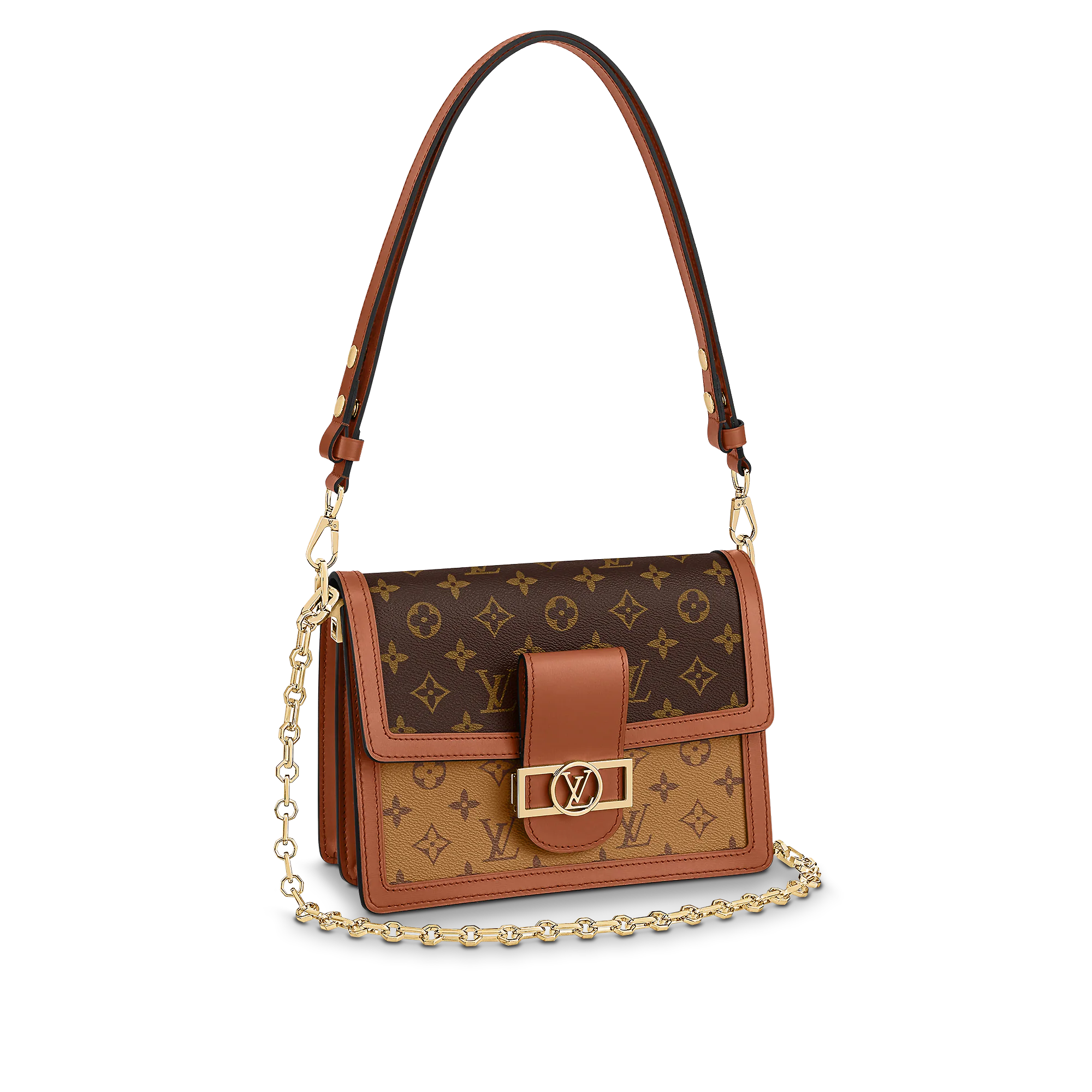 47 Louis Vuitton Dauphine MM Monogram Brown 25Cm M45958 - Image 1