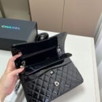 Chanel Medium Classic Double Flap Bag Patent Leather Black 26Cm - Image 5