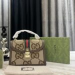 Gucci Ophidia Small Jumbo GG Bag Brown 24Cm - Image 5