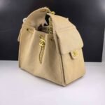 Chanel 25 Small Handbag Grained And Gold Tone Metal Beige 25Cm - Image 4
