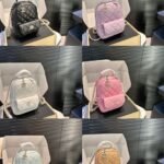 Chanel Classic Mini Backpack Light Gray 12Cm AP3753 B10583 NAAUH - Image 3