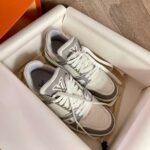 Louis Vuitton LV Trainer Sneaker Grey White 1A8KBA - Image 5