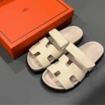 Hermes Chypre Sandal Calfskin Beige - Image 7