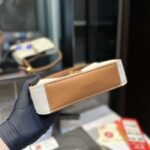 Saint Laurent Le 5 À 7 Linen Canvas Hobo Bag White And Brown 25Cm 657228FAAVH - Image 8