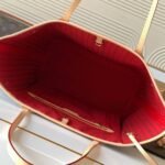 Louis Vuitton Neverfull Bandoulière Inside Out MM Monogram Rouge Sari 32Cm M12096 - Image 7