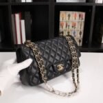 Chanel Classic Flap Black Gold Hardware 25Cm - Image 2