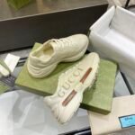 Gucci Women’S Rhyton Gucci Logo Leather Sneaker 528892 DRW00 9522 - Image 3