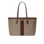Gucci Ophidia Large Tote Bag Beige And Dark Brown GG Supreme 38Cm 631685 96IWB 8745