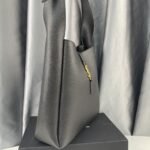 Saint Laurent Le 5 À 7 Soft Small Hobo Bag In Smooth Black 27Cm 713938AAAUQ1000 - Image 3