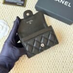 Chanel Classic Card Holder Grain Leather Black With Silver Hardware 11Cm AP0214 Y01588 C3906 - Image 3