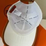 Hermes Horse Cap White Hermes Cap - Image 4