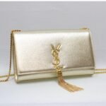 Saint Laurent Kate Chain Wallet With Tassel Yellow Copper 26cm - Image 2