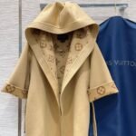 Louis Vuitton Signature Hooded Wrap Robe Coat Beige 1AB713 - Image 3