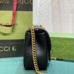 Gucci GG Marmont Mini Shoulder Bag Black 18Cm 739682 AABZC 6832 - Image 3