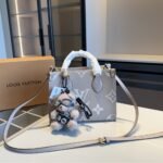 Louis Vuitton Onthego PM Dove Grey Cream 25Cm - Image 2
