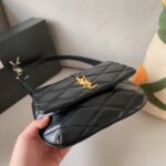 Saint Laurent Le 57 Quilted Leather Shoulder Bag Black 21Cm 698567AAAO01000 - Image 6