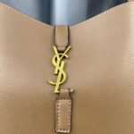 Saint Laurent Le 5 À 7 Soft Small Hobo Bag In Smooth Brown 27Cm - Image 7